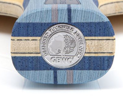 GEWO Celexxis Fortissimo Carbon Offensive Blade - Chinese Penhold - Handle-Edge View