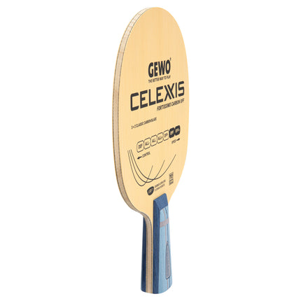 GEWO Celexxis Fortissimo Carbon Offensive Blade - Chinese Penhold - Side View