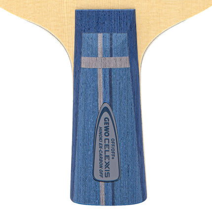 GEWO Celexxis Hinoki Ex-Carbon Offensive Blade - Chinese Penhold - Handle