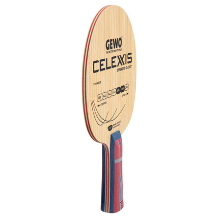 GEWO Celexxis Offensive Classic - Table Tennis Blade - Flared - Side  View