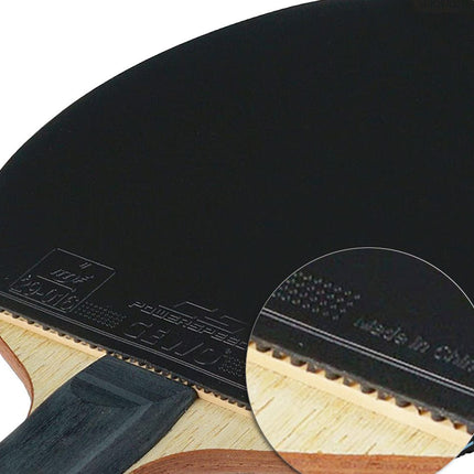 GEWO CS Energy Carbon – Pre‑Assembled Table Tennis Racket -  Black Rubber 