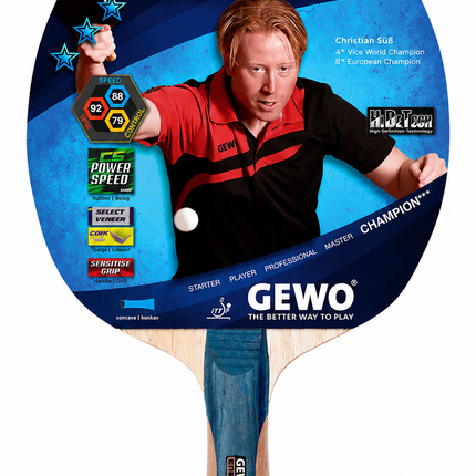 GEWO CS Energy Carbon – Pre‑Assembled Table Tennis Racket - Christian S.