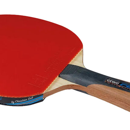 GEWO CS Energy Carbon – Pre‑Assembled Table Tennis Racket -  Forehand