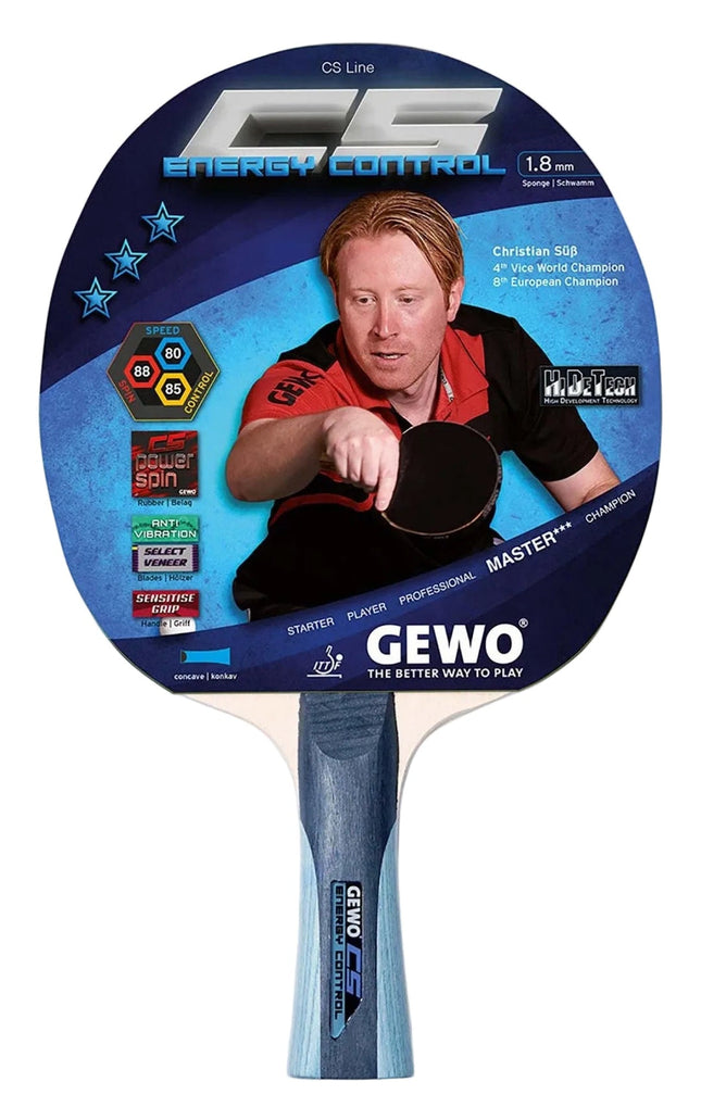 GEWO CS Energy Control – Pre‑Assembled Table Tennis Racket - Christian S.
