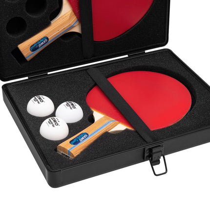 GEWO Double Racket Case Alu‑Safe - Space for 2 Rackets & 3 Balls