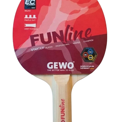 GEWO Funline Hard Bat - Straight Handle