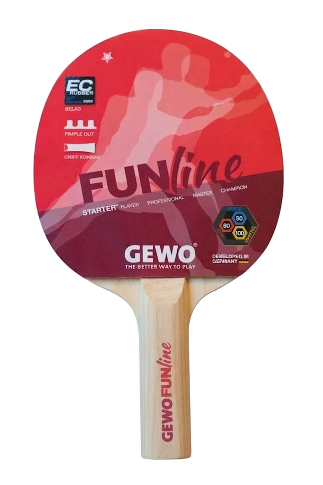 GEWO Funline Hard Bat - Straight Handle