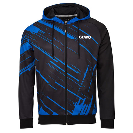 GEWO Hoodie Atani - Black/Royal - Front