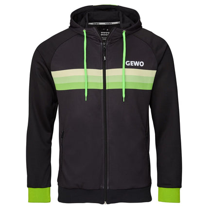 GEWO Hoodie Santiago - Black/Lime - Front
