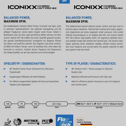 GEWO Iconixx Hybrid HXT Pro 48.0 -  Product Specifications