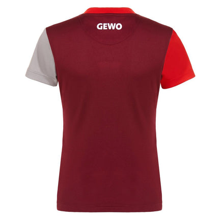 GEWO Lady Shirt Ravenna - Burgundy/Red - Back View