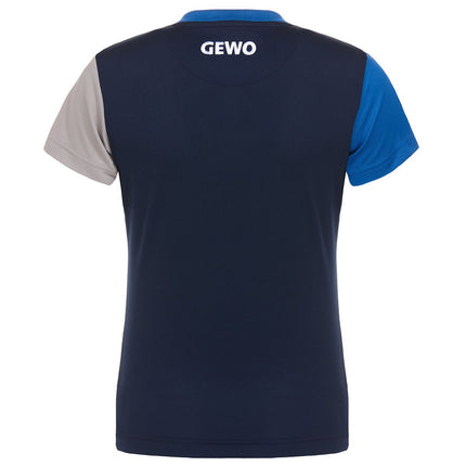 GEWO Lady Shirt Ravenna - Navy/Royal Blue - Back View