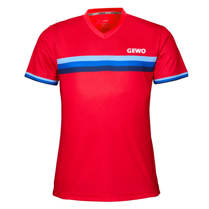 GEWO Lady Shirt Santiago - Red/Blue - Front