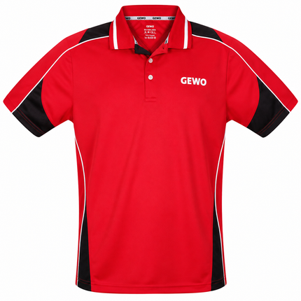 GEWO Leon Poloshirt - Red/Black