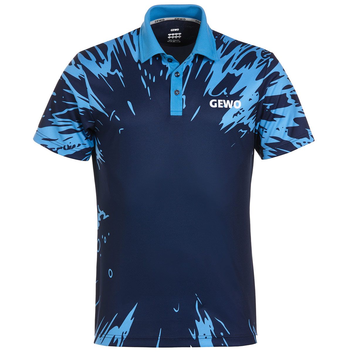 GEWO Mattia Table Tennis Shirt Blue/Navy Front