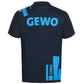 GEWO Nexxus Pro Bloques - Table Tennis Shirt - Navy/Sky Blue - Back