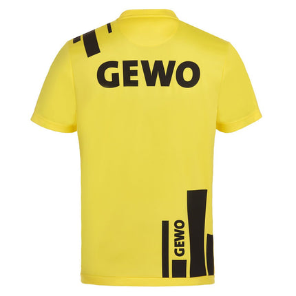 GEWO Nexxus Pro Bloques Yellow-Black Table Tennis Shirt - Back View