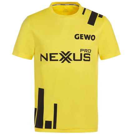 GEWO Nexxus Pro Bloques Yellow-Black Table Tennis Shirt - Front View
