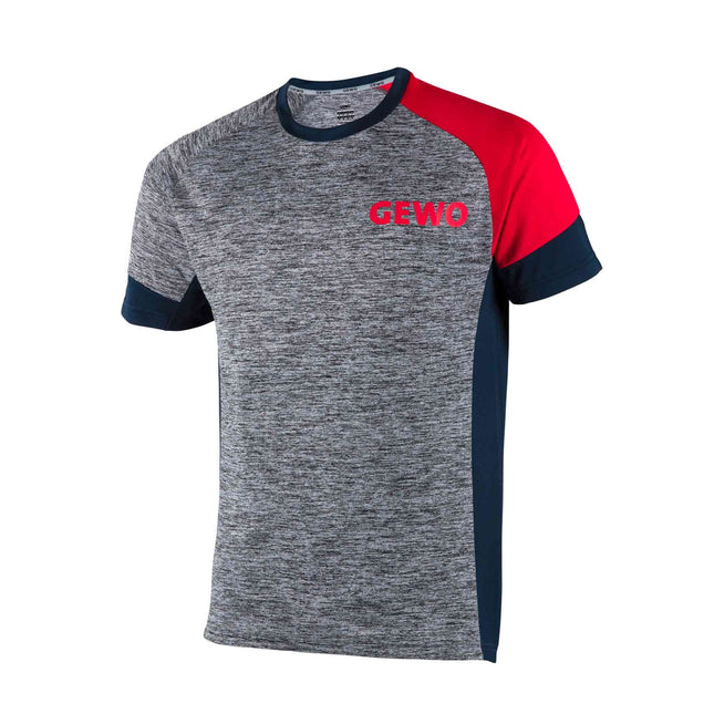 GEWO Pesaro Table Tennis T-Shirt Grey-Red