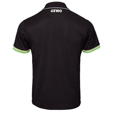 GEWO Poloshirt Santiago Cotton - Black/Lime - Back
