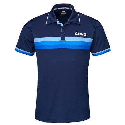 GEWO Poloshirt Santiago Cotton - Navy/Sky - Front