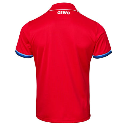 GEWO Poloshirt Santiago Cotton - Red/Blue - Back