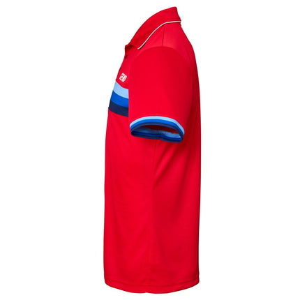 GEWO Poloshirt Santiago Cotton - Red/Blue - Side