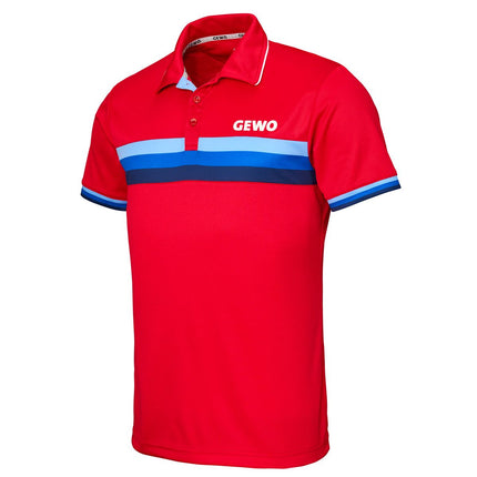 GEWO Poloshirt Santiago Cotton - Red/Blue 