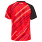 GEWO Ponza II Red/Black - Sporty Table Tennis Shirt - Back