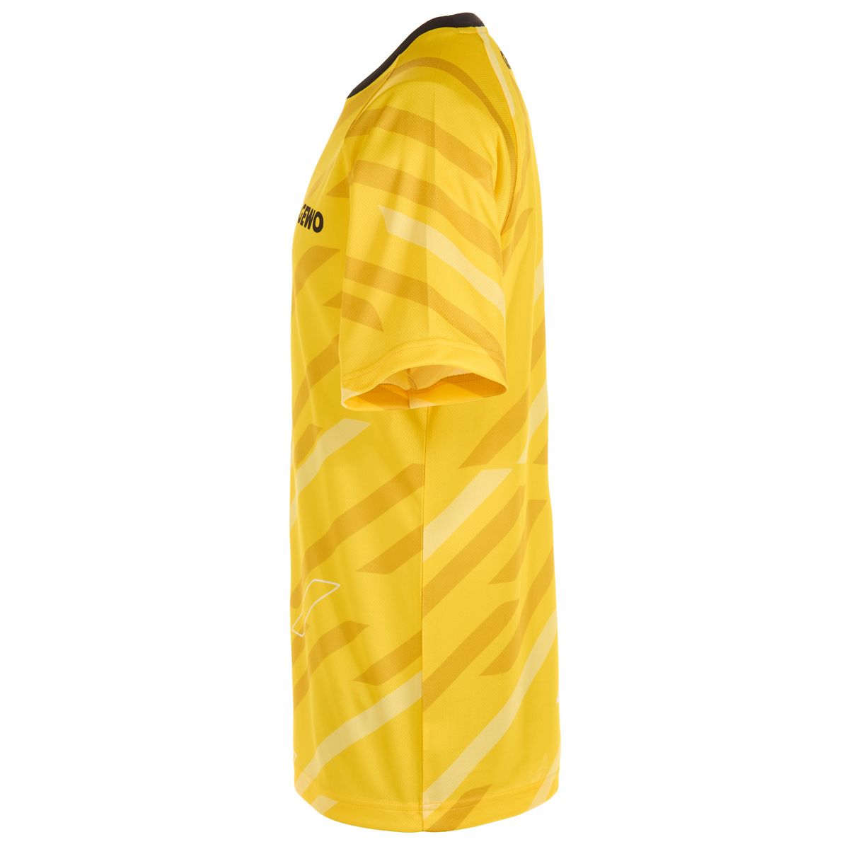 GEWO Ponza II Yellow/Black - Sporty Table Tennis Shirt - Side View