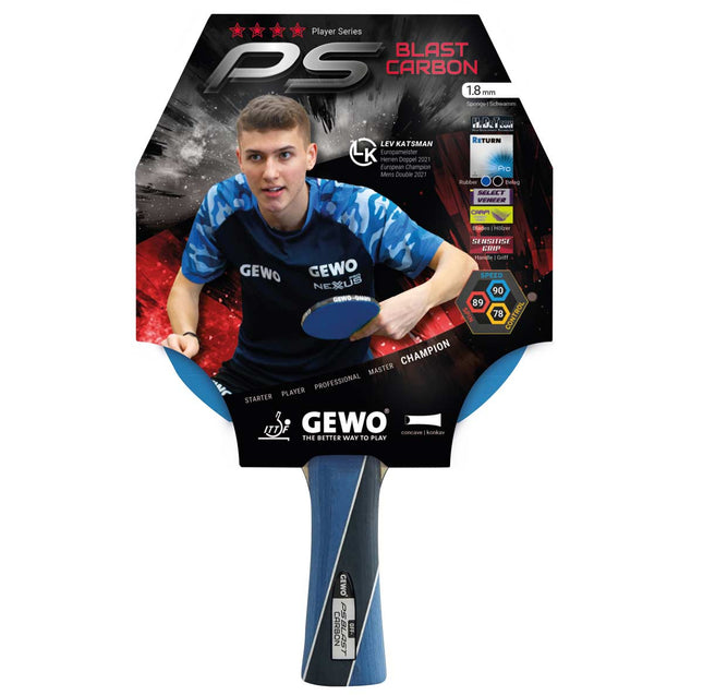 GEWO PS Blast Carbon - Offensive Table Tennis Racket
