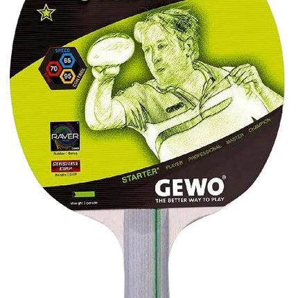 GEWO Rave Action - Pre-Assembled Table Tennis Racket