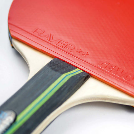 GEWO Rave Game Pre-Assembled Table Tennis Racket - GEWO Raver rubber