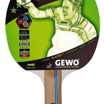 GEWO Rave Speed – Pre‑Assembled Table Tennis Racket