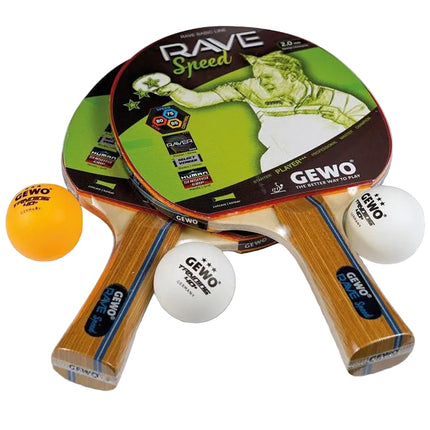 GEWO Rave Speed Spin Oriented – Table Tennis Racket Set