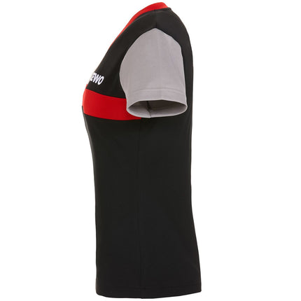 GEWO Ravenna Lady Shirt - Black/Red - Right-Side View