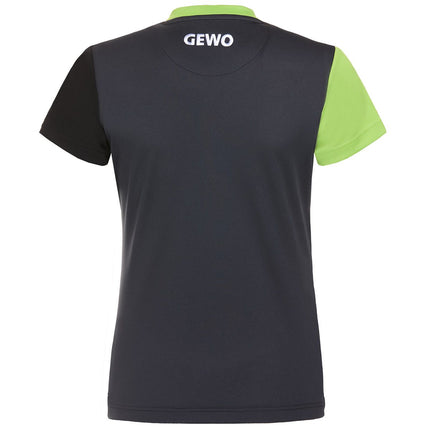 GEWO Ravenna Lady Shirt - Gray/Lime - Back View