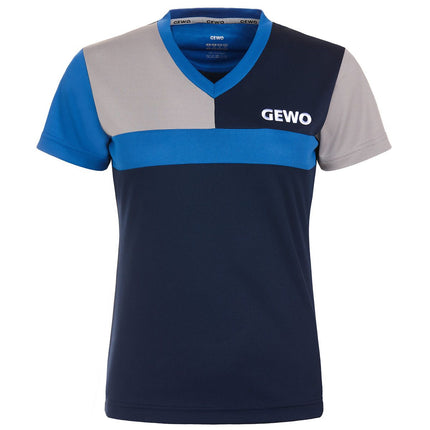 GEWO Ravenna Lady Shirt - Navy/Royal Blue - Front View