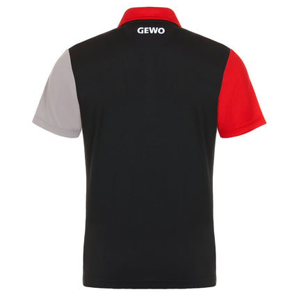 GEWO Ravenna Shirt - Black/Red - Back View