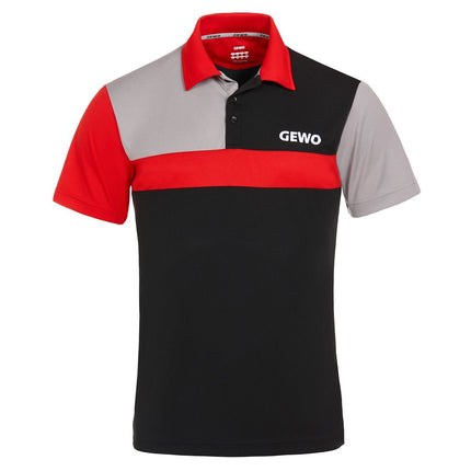 GEWO Ravenna Shirt - Black/Red - Front View