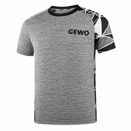 GEWO Shirt Arco - Grey Melange and Black - Front View