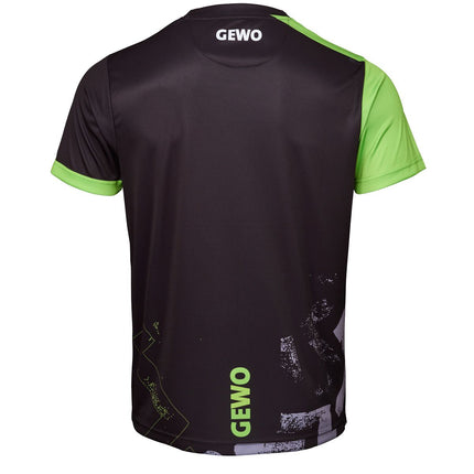 GEWO Shirt Louis - Gray/Lime - Back
