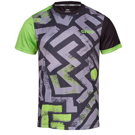 GEWO Shirt Louis - Gray/Lime - Front