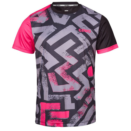 GEWO Shirt Louis - Gray/Pink - Front