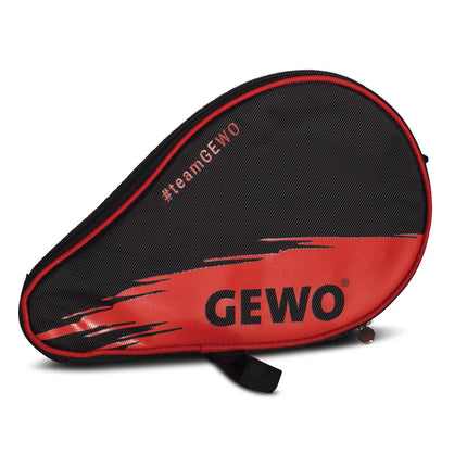 GEWO Wave Paddle Shaped Table Tennis Case Fire/Red
