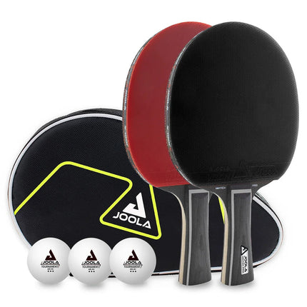JOOLA Duo Pro Black Table Tennis Racket - Forehand and Backhand