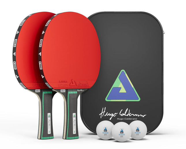 JOOLA Hugo Calderano Duo Pro Table Tennis Racket Set
