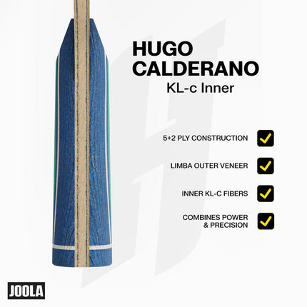 JOOLA Hugo Calderano KL-c Inner - Penhold Table Tennis Blade - Chart