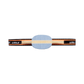 JOOLA Omega Speed Table Tennis Racket with Vison - LIGHT BLUE -Handle - Edge View