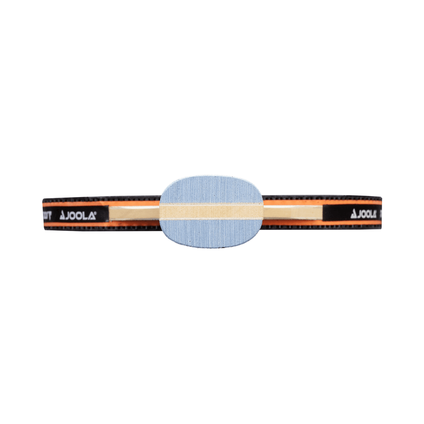 JOOLA Omega Speed Table Tennis Racket with Vison - LIGHT BLUE -Handle - Edge View